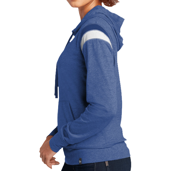 new era ladies heritage blend varsity moletom com capuz