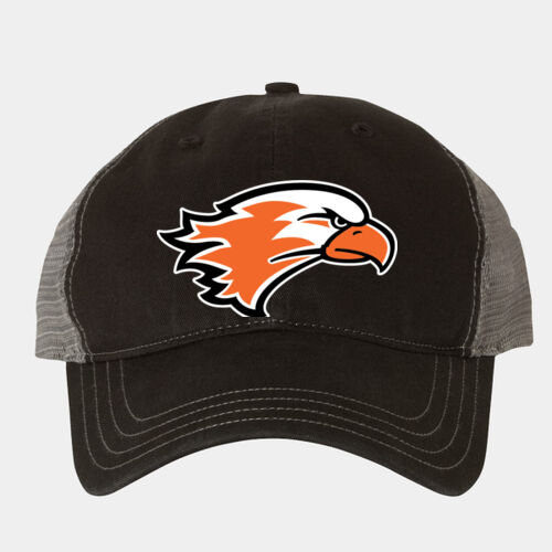 Garment-Washed Trucker Cap - Hawkhead logo Thumbnail