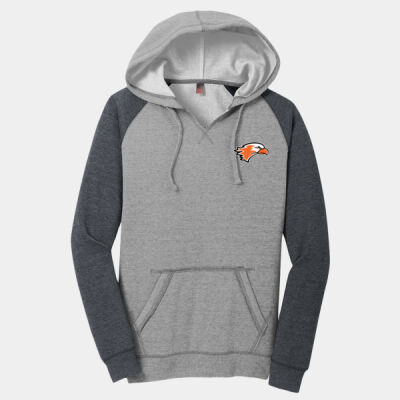 Women's Lightweight Fleece Raglan Hoodie Thumbnail