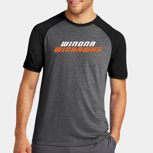 Tri Blend Wicking Raglan Tee Thumbnail