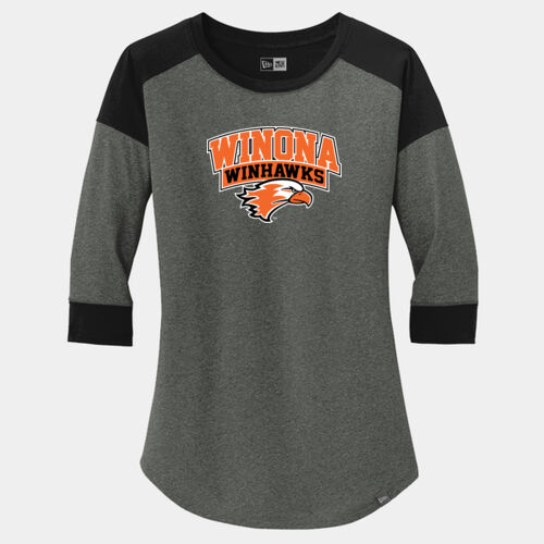 Ladies Heritage Blend 3/4 Sleeve Baseball Raglan Tee Thumbnail