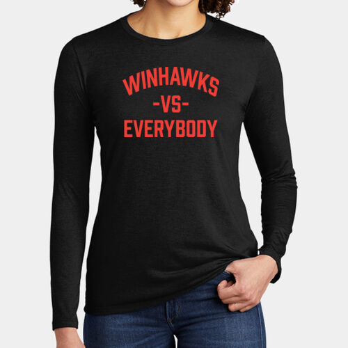 Ladies Triblend Long Sleeve Tee - HawksVsEverybody Thumbnail