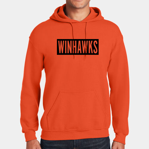 Heavy Blend Hooded Sweatshirt - Statement Logo (Black) Thumbnail