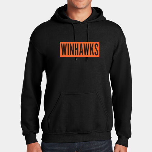 Heavy Blend Hooded Sweatshirt - Statement Logo (Orange) Thumbnail