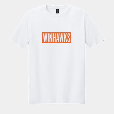 Unisex Softstyle Cotton Tee - Statement Logo (Orange) Thumbnail
